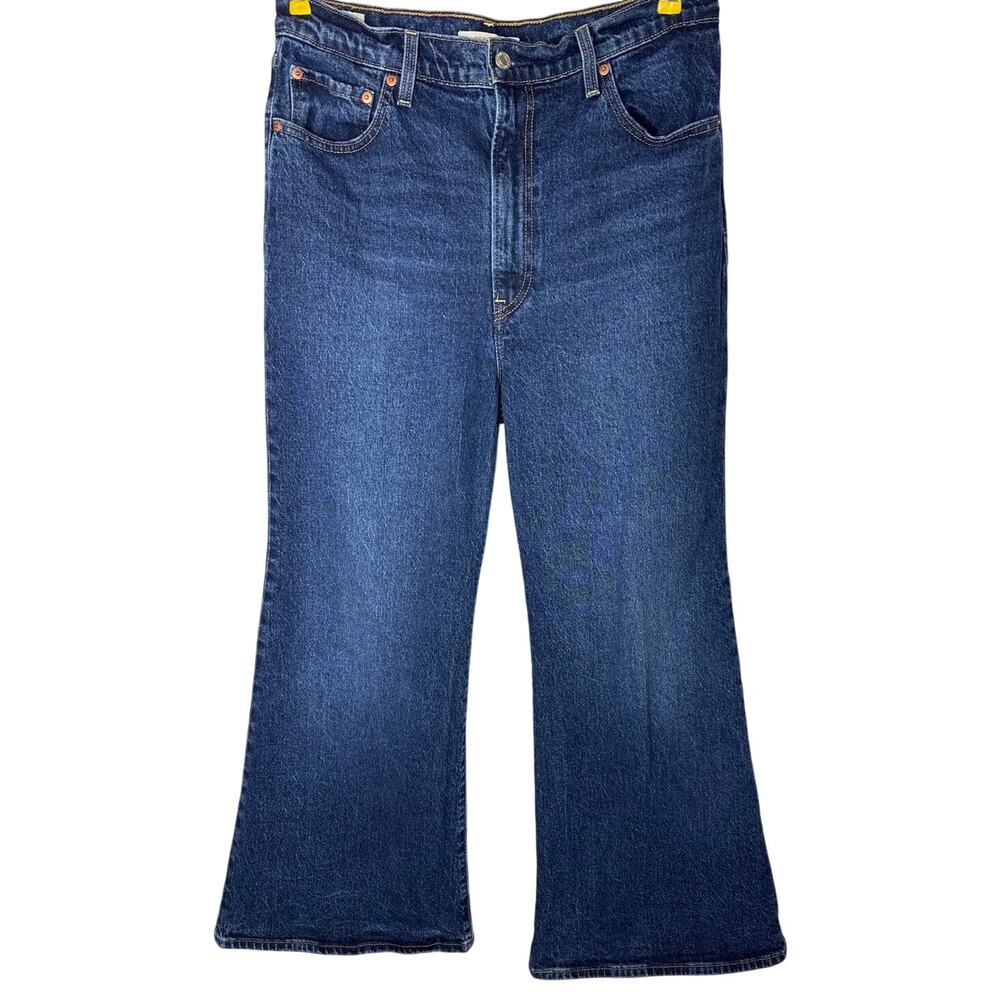 Levi's Premium Ribcage Bell Jeans W32 L30 Big E High Rise Flare